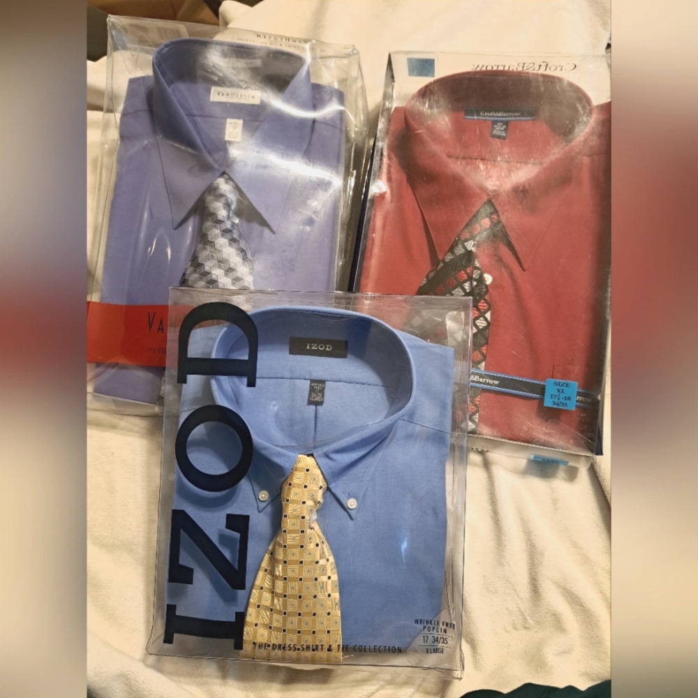 3 NWT men's dress shirts